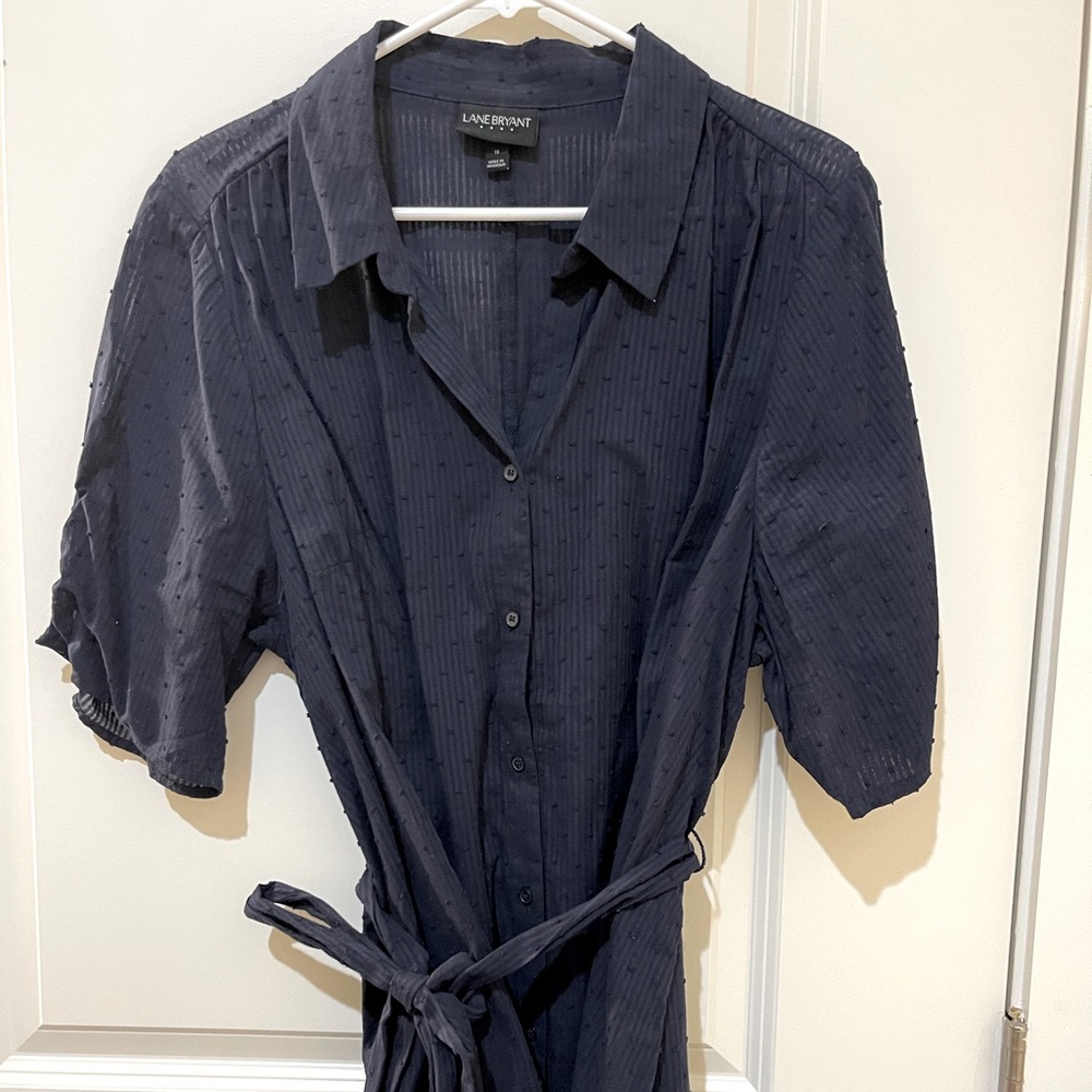 Navy Blue Button Up shirt. 100% Cotton.